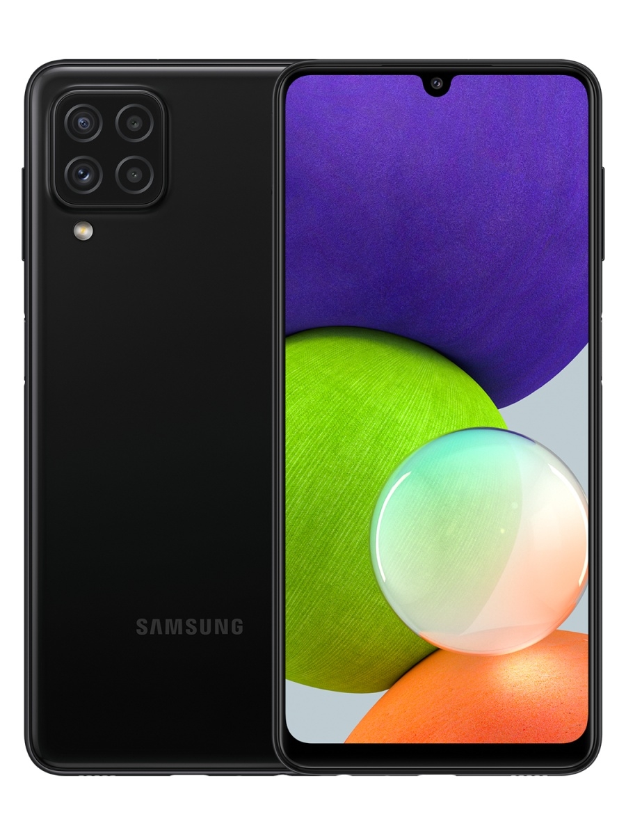 Смартфон Samsung Galaxy A22 {новый} {128 ГБ, 4 ГБ, 48Мп, 5000mah, черный}